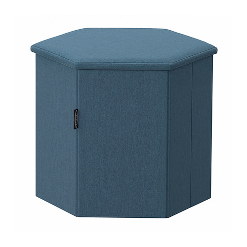 KJUGE, pouffe with storage