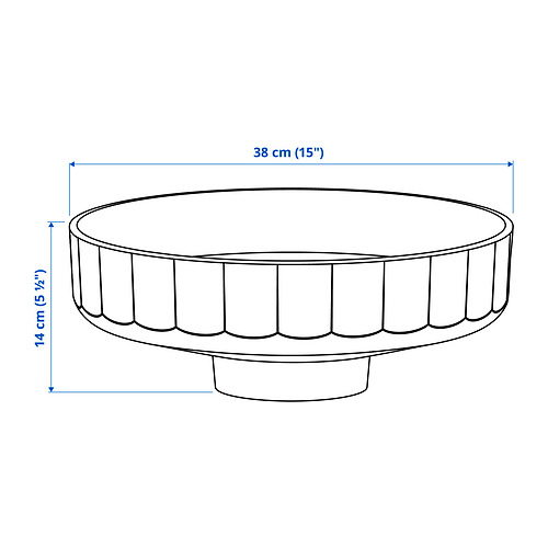 LERSJÖN, countertop wash-basin w water trap