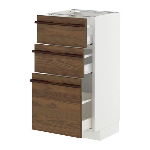 METOD/MAXIMERA base cabinet with 3 drawers