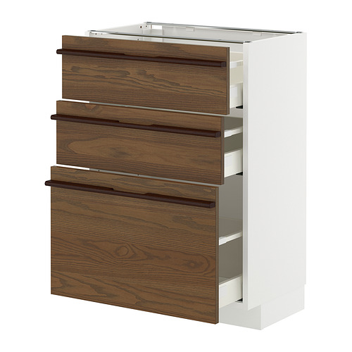 METOD/MAXIMERA base cabinet with 3 drawers