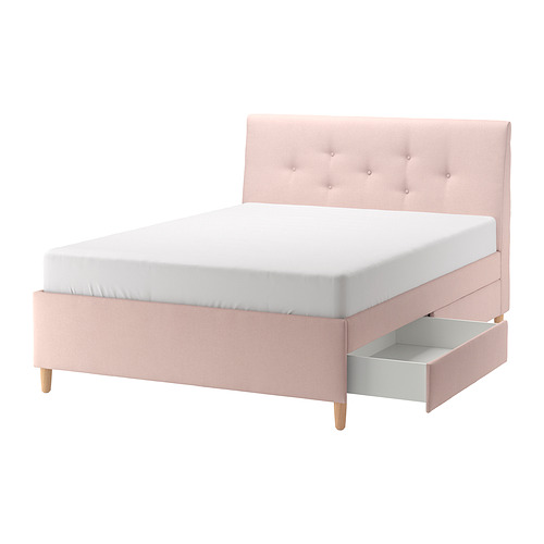 IDANÄS, upholstered storage bed