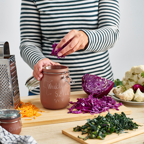 KORKEN, jar with lid