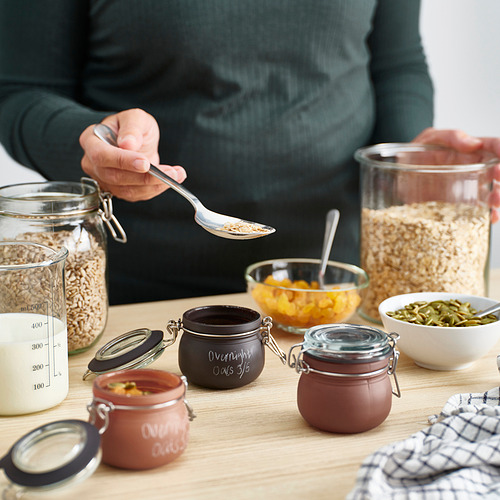 KORKEN, jar with lid