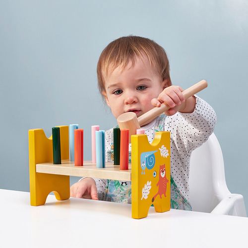 UPPSTÅ, toy hammering block