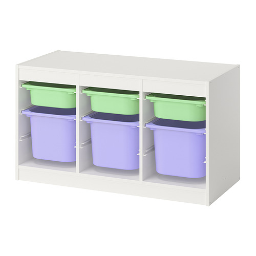 TROFAST, storage combination with boxes