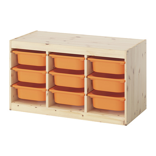 TROFAST, storage combination with boxes