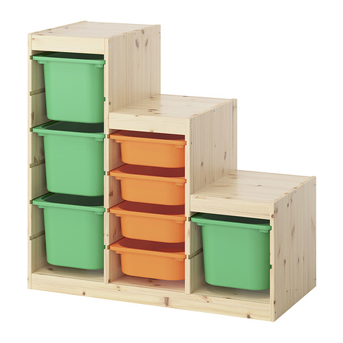 TROFAST storage combination with boxes