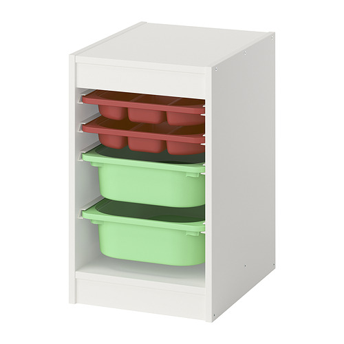 TROFAST, storage combination w boxes/trays