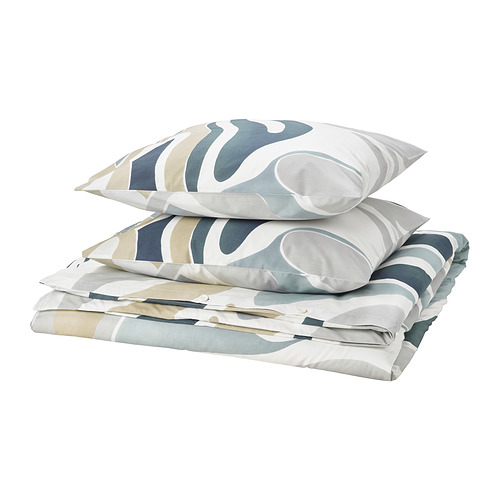 MYGGLASVINGE, duvet cover and 2 pillowcases