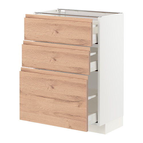 METOD/MAXIMERA base cabinet with 3 drawers