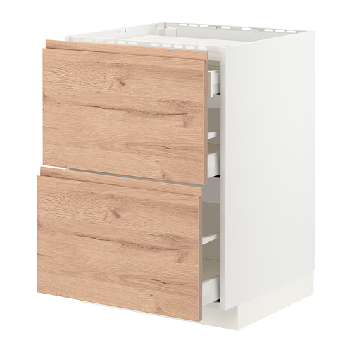 METOD/MAXIMERA, base cab f hob/2 fronts/3 drawers