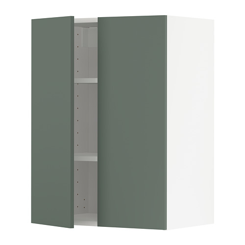 METOD wall cabinet with shelves/2 doors