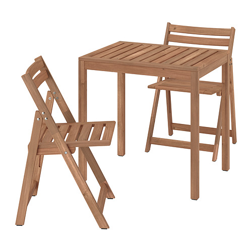 NÄMMARÖ, table and 2 folding chairs, outdoor