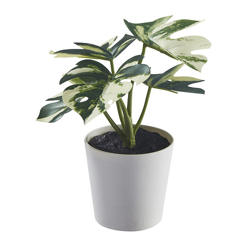 FEJKA, artificial potted plant with pot