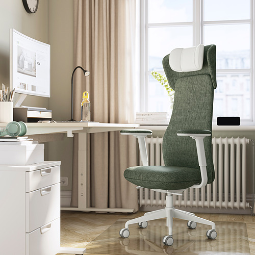 GRÖNFJÄLL, office chair with arm/headrest