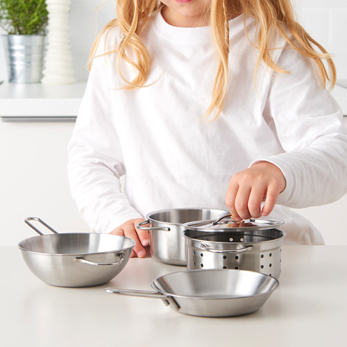 DUKTIG, 5-piece toy cookware set