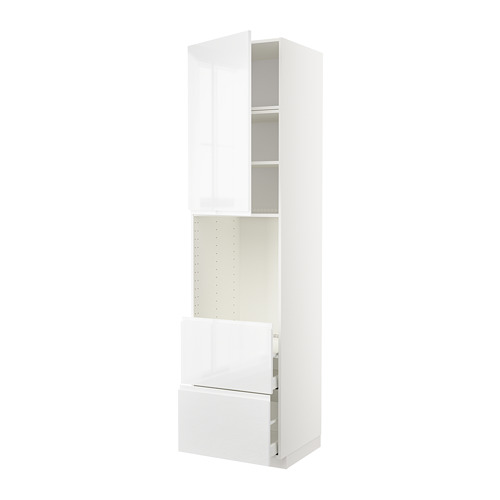 METOD/MAXIMERA high cabinet f oven+door/2 drawers