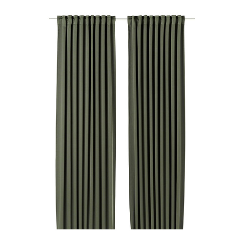 MAJGULL block-out curtains, 1 pair