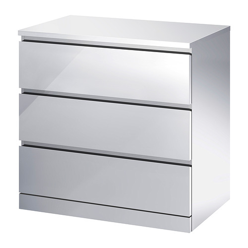 MALM chest of 3 drawers