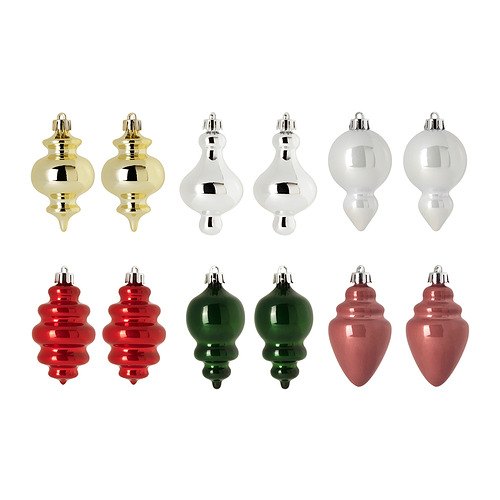 VINTERFINT, decoration bauble, set of 12