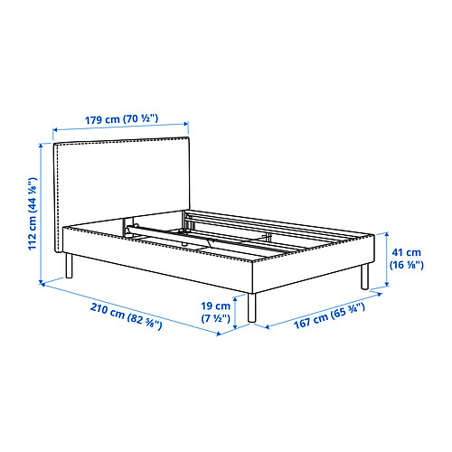 TÄRNKULLEN cover bed frame