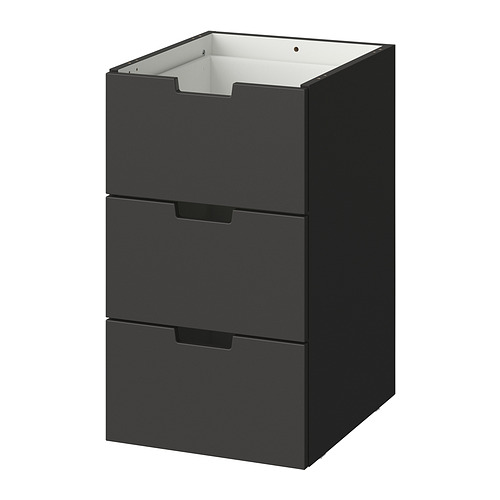 NORDLI modular chest of 3 drawers