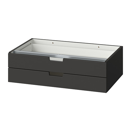 NORDLI, modular chest of 2 drawers