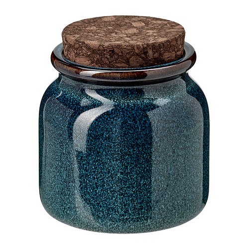 BRUGDHAJ jar with lid