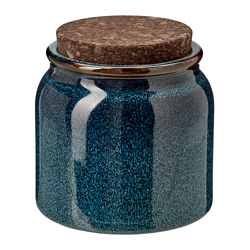 BRUGDHAJ jar with lid