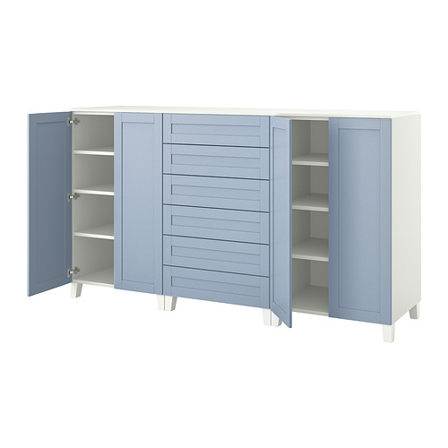 PLATSA, cabinet with doors and drawers