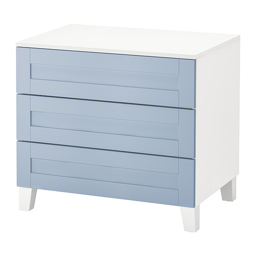 PLATSA chest of 3 drawers