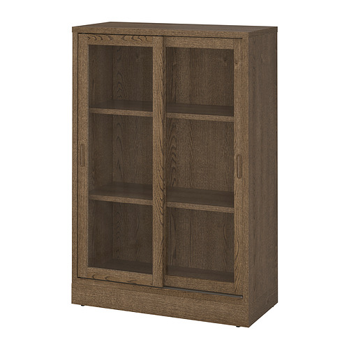 TONSTAD, cabinet with sliding glass doors