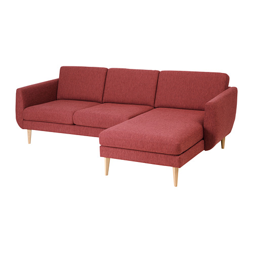 SMEDSTORP, 3-seat sofa with chaise longue