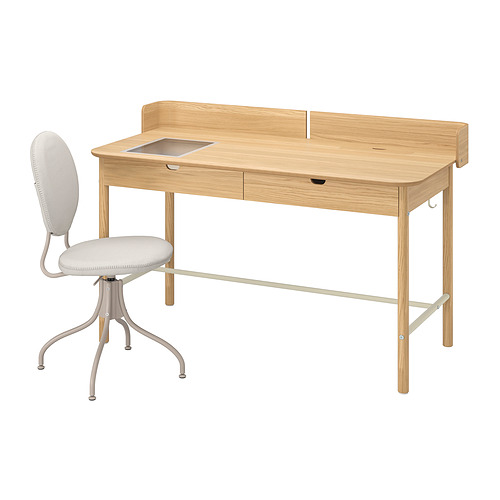 RIDSPÖ/BJÖRKBERGET, desk and chair