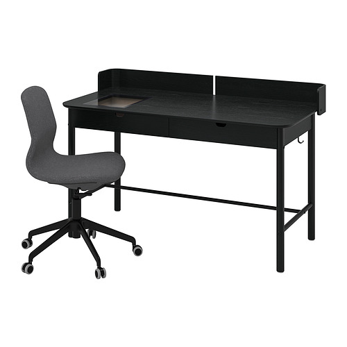 RIDSPÖ/LÅNGFJÄLL, desk and chair