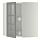 METOD, corner wall cab w carousel/glass dr