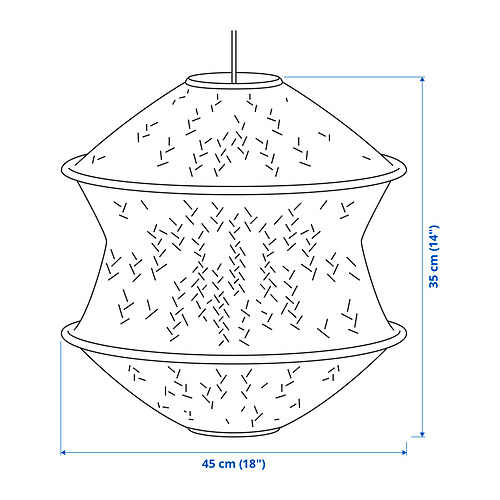 BLÅSTÅNG pendant lamp shade