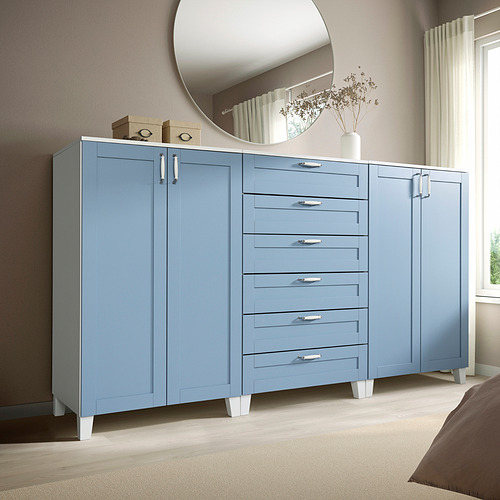 PLATSA, cabinet with doors and drawers