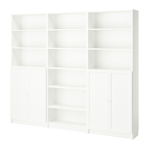 BILLY/OXBERG bookcase combination with doors