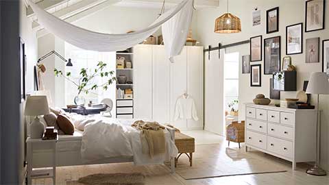 A cocooning Scandinavian bedroom to  wrap you up in style